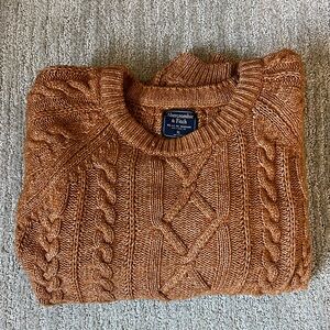 Abercrombie Cable Knit Crewneck Sweater